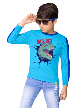 Boys Blue Full Sleeve Tshirt RAD REX 