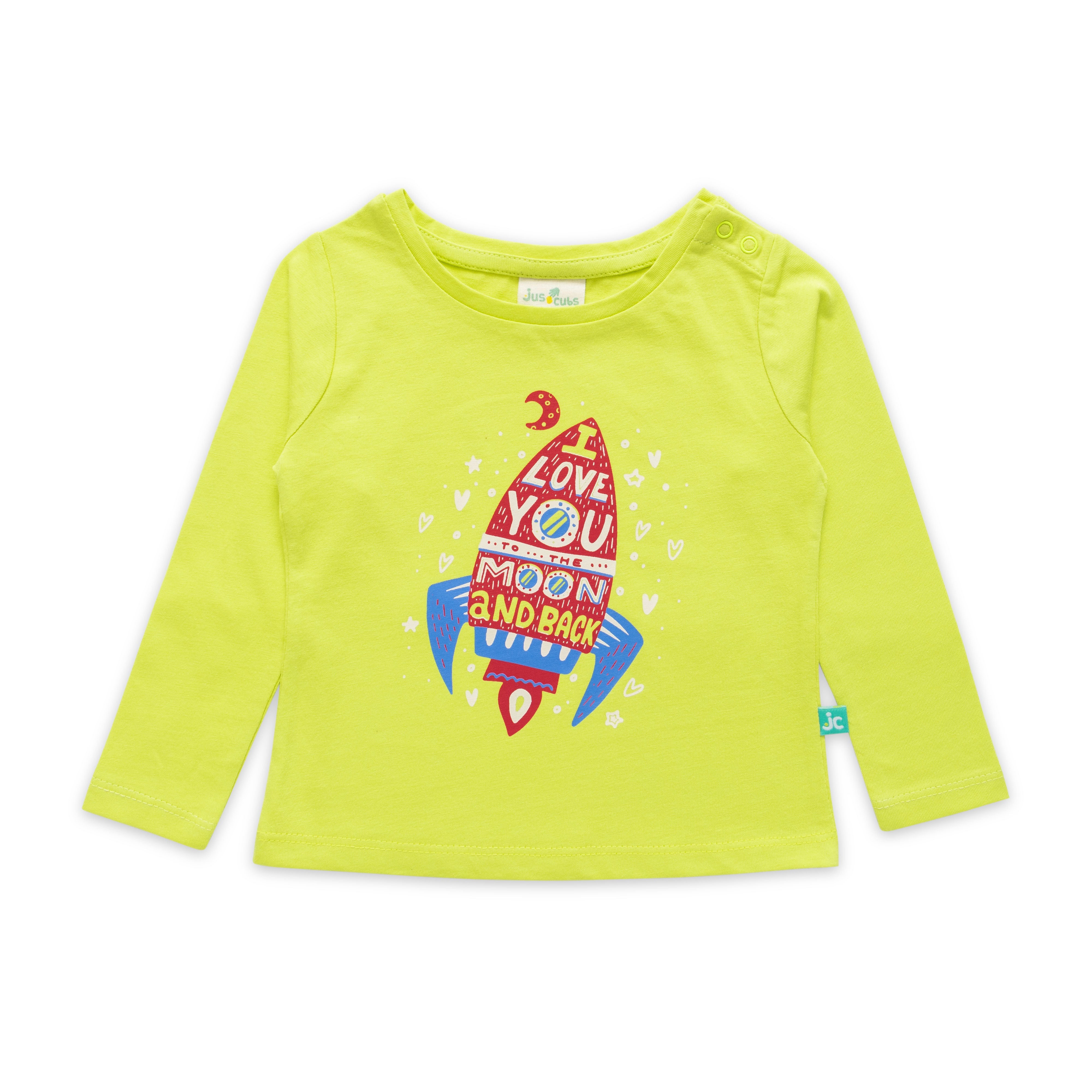 Juscubs Baby Girls Graphic Printed Full Sleeve T Shirt