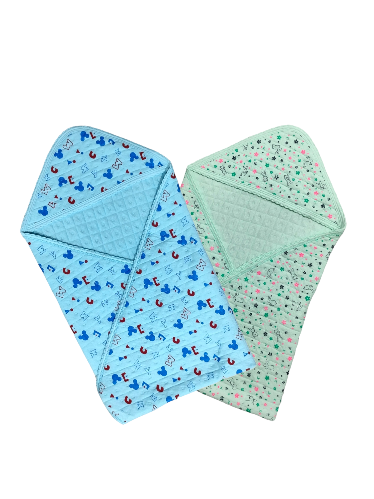 MUMS CHOICE Cotton printed  quilt cap towel Pack of 2