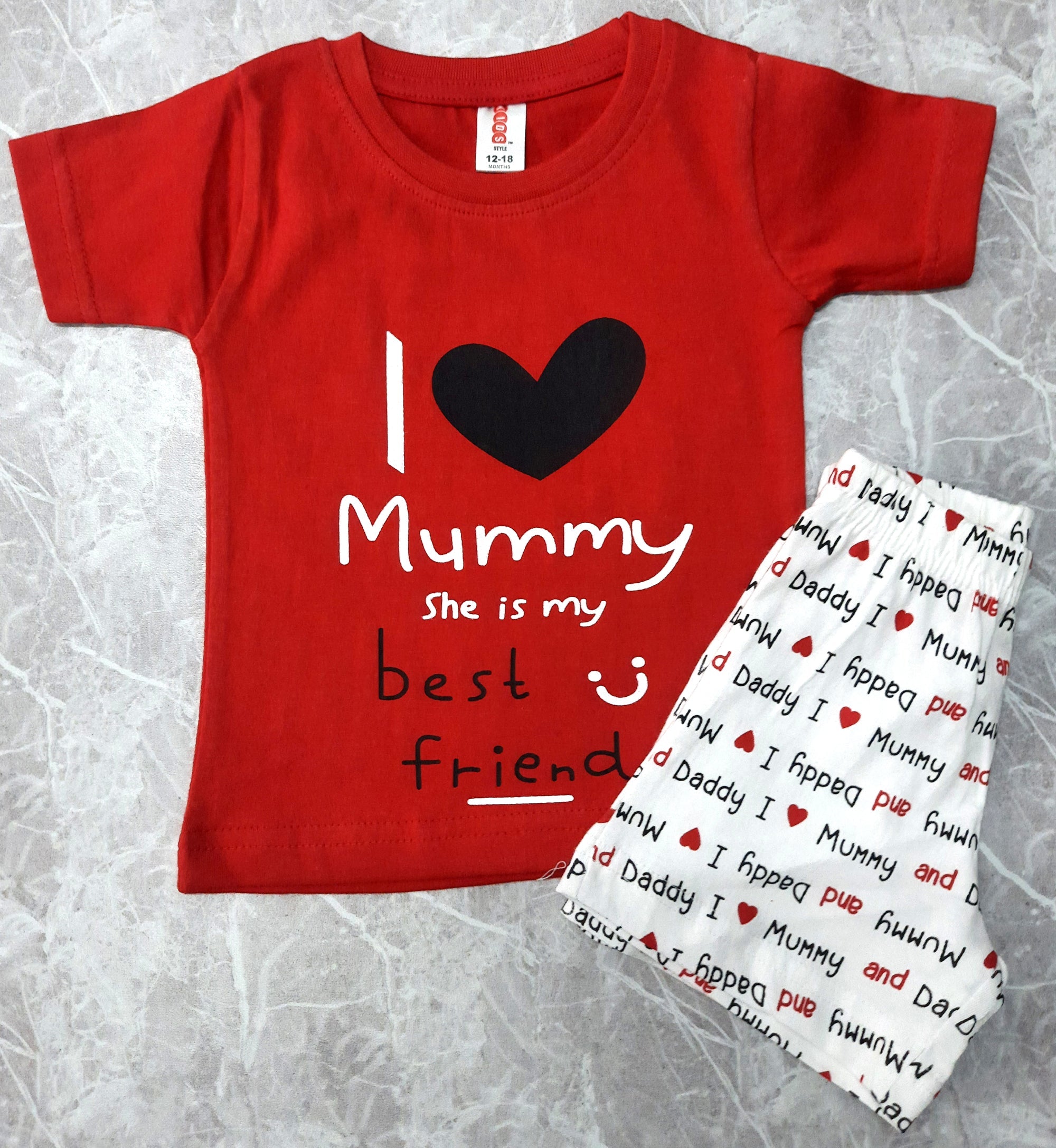 TOON Kids Printed Tshirt & Shorts